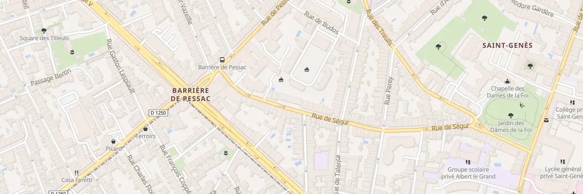 Plan du 28 Rue de Ségur à Bordeaux