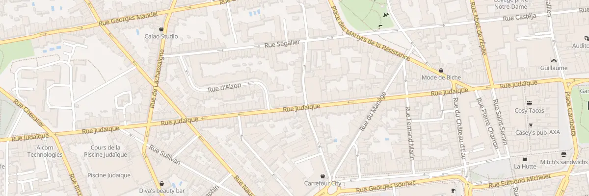 Plan du 105 Rue Judaïque à Bordeaux