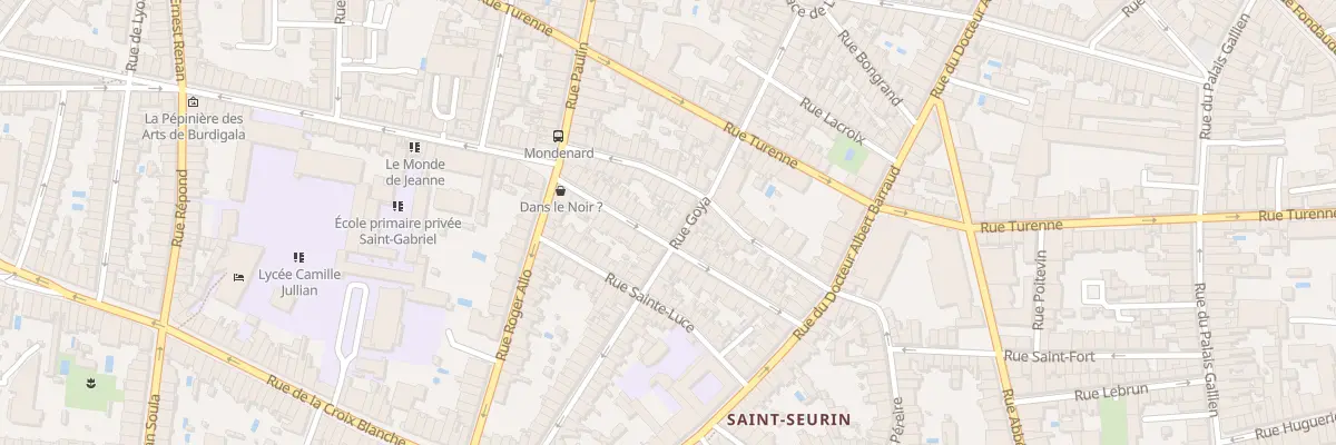 Plan du 31 Rue Mondenard à Bordeaux