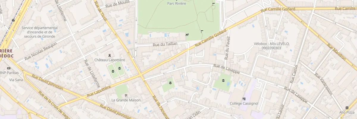 Plan du 244 Rue Camille Godard à Bordeaux