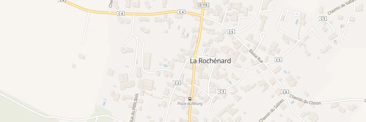 Plan du 6 Rue de l’Eglise à La Rochénard