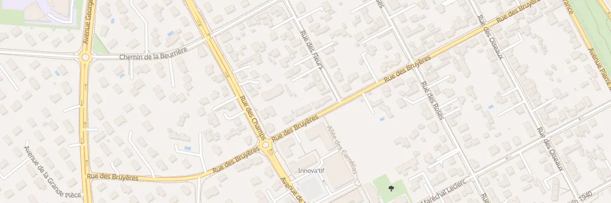 Plan du 38 Rue des Bruyères à Avrillé