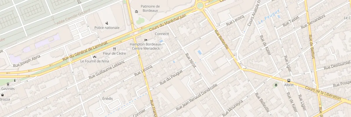 Plan du 80 Rue Lecocq à Bordeaux