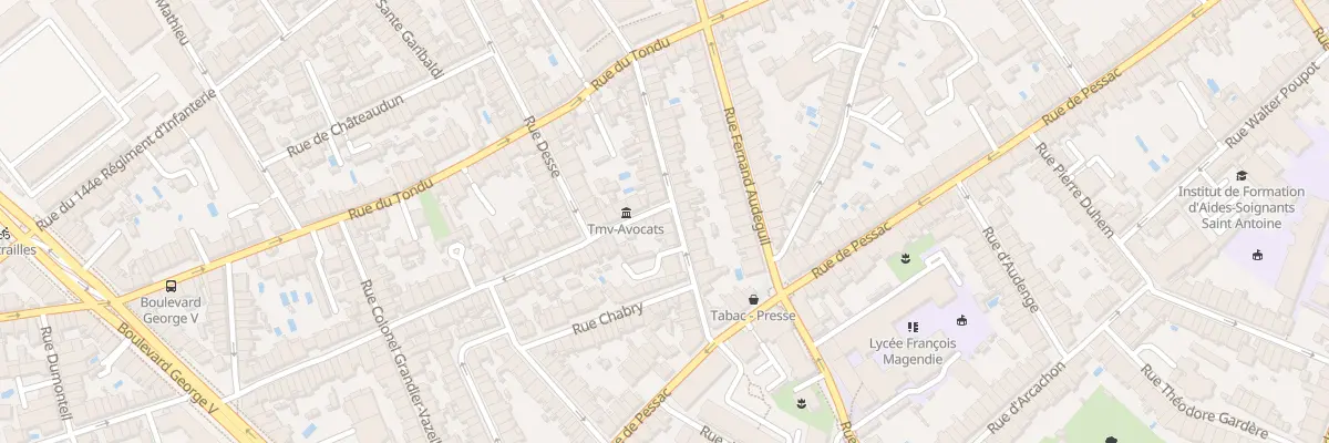 Plan du 4 Rue de Patay à Bordeaux