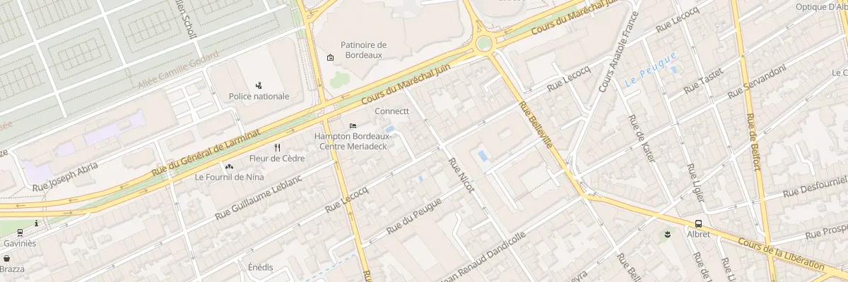Plan du 95 Rue Lecocq à Bordeaux