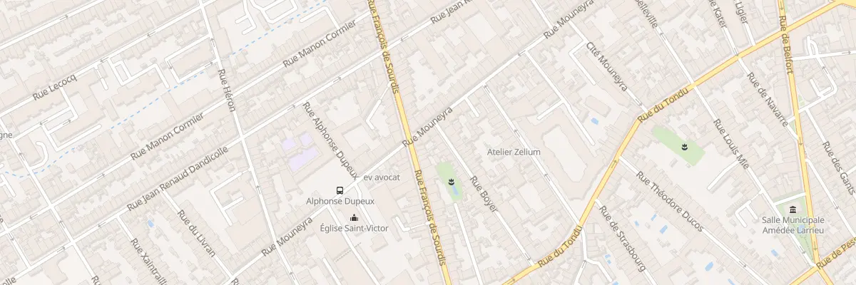Plan du 122 Rue Mouneyra à Bordeaux