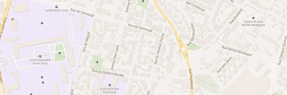 Plan du 18 Rue General Margueritte à Talence