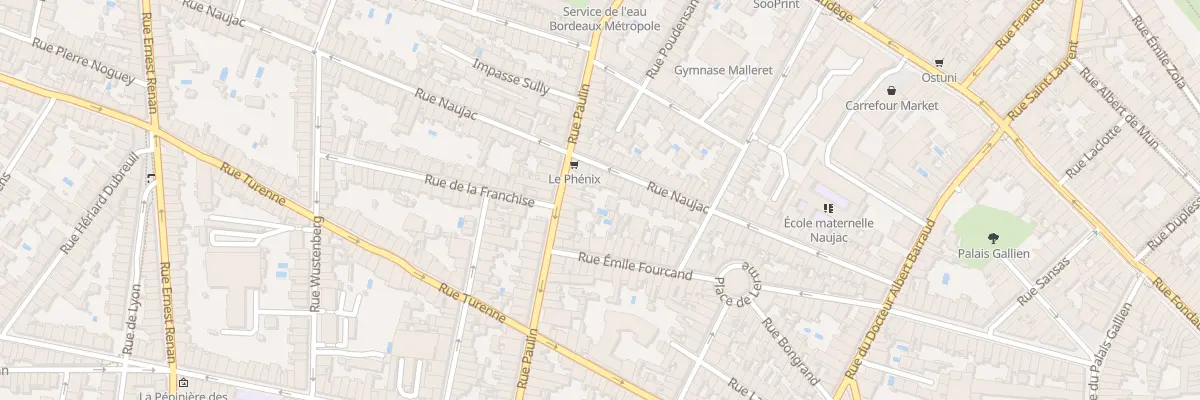 Plan du 60 Rue Paulin à Bordeaux