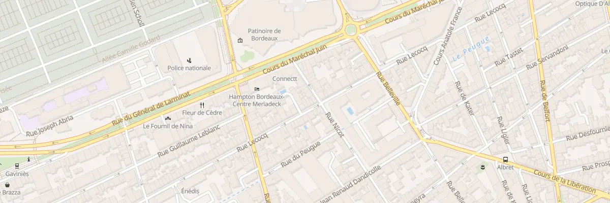 Plan du 97 Rue Lecocq à Bordeaux