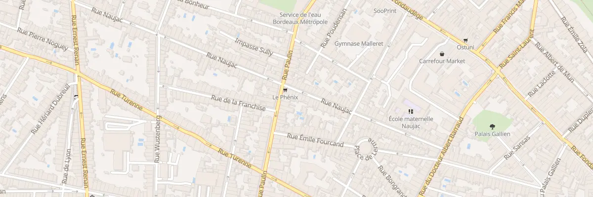 Plan du 70 Rue Naujac à Bordeaux