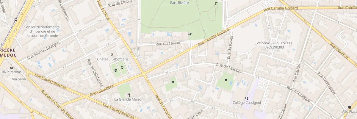 Plan du 246 Rue Camille Godard à Bordeaux