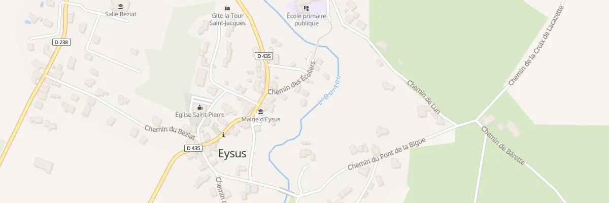 Plan du 6B Che des Écoliers à Eysus