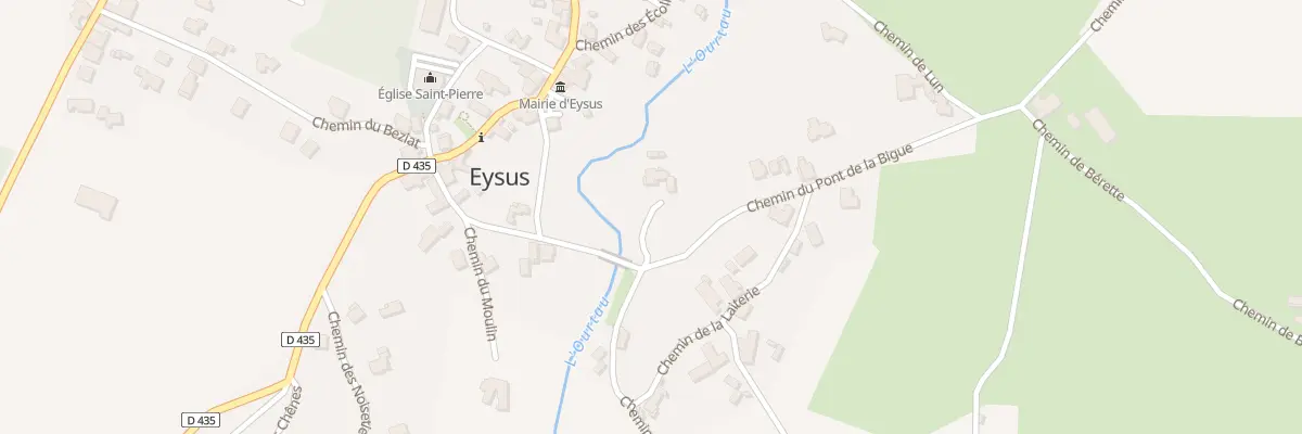 Plan du 9 Che du Pont de la Bigue à Eysus