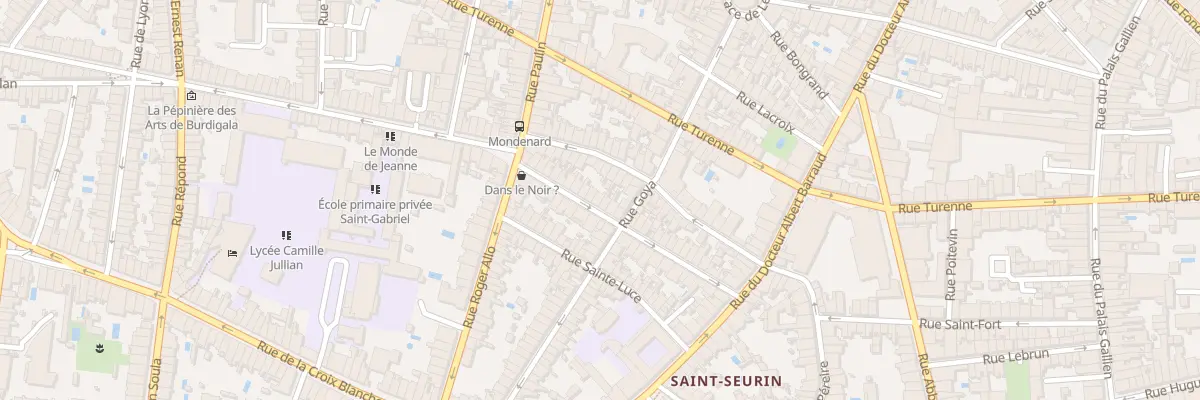 Plan du 35 Rue Mondenard à Bordeaux