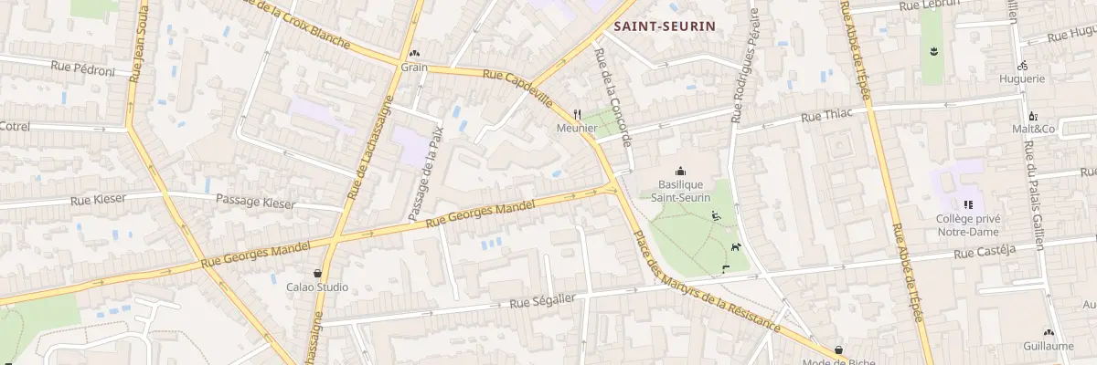 Plan du 13 Rue Georges Mandel à Bordeaux