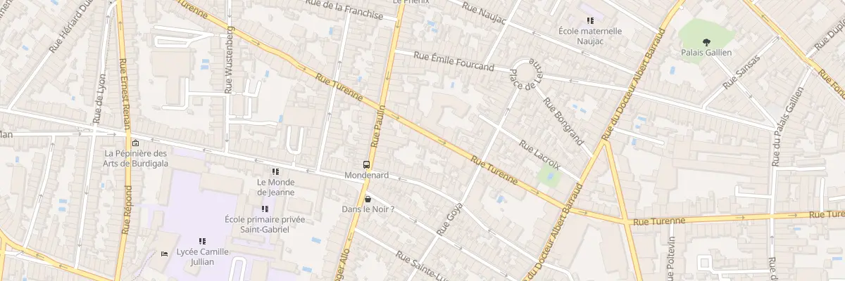 Plan du 116 Rue de Turenne à Bordeaux