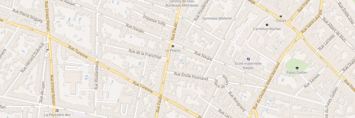 Plan du 58 Rue Paulin à Bordeaux