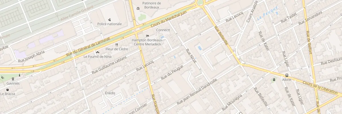 Plan du 84 Rue Lecocq à Bordeaux