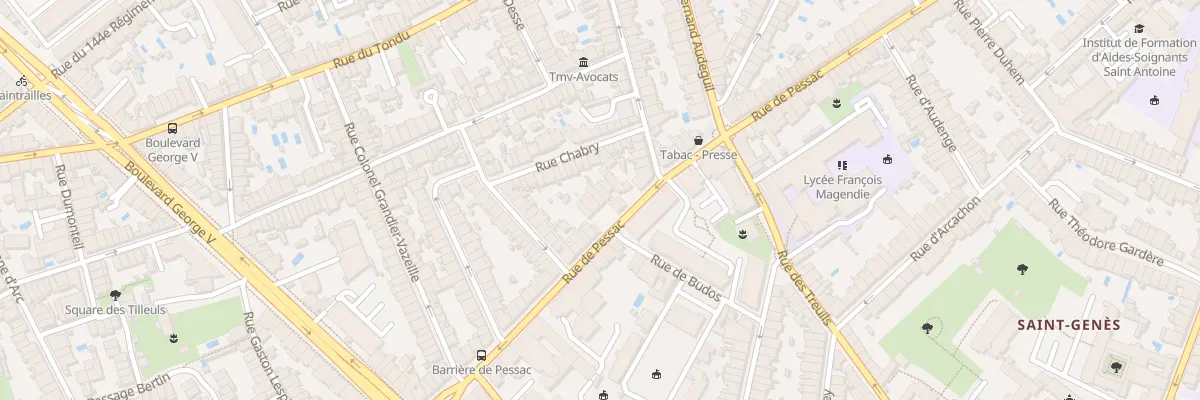 Plan du 207 Rue de Pessac à Bordeaux