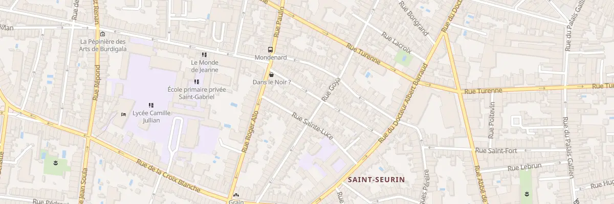 Plan du 30 Rue Mondenard à Bordeaux