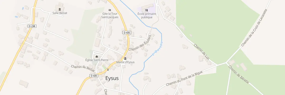 Plan du 4 Che des Écoliers à Eysus