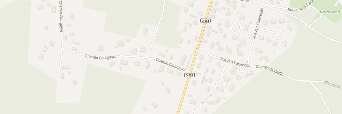 Plan du 629 Che de la Courgeyre à Sore