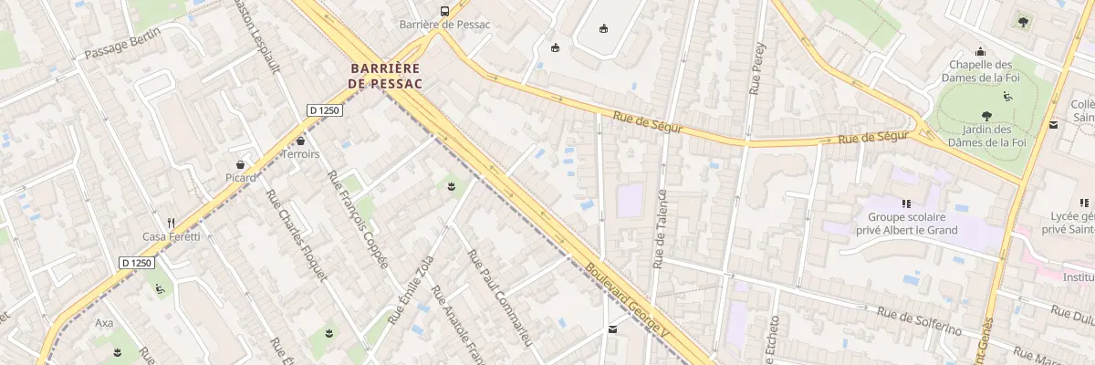 Plan du 110 Bd George V à Bordeaux