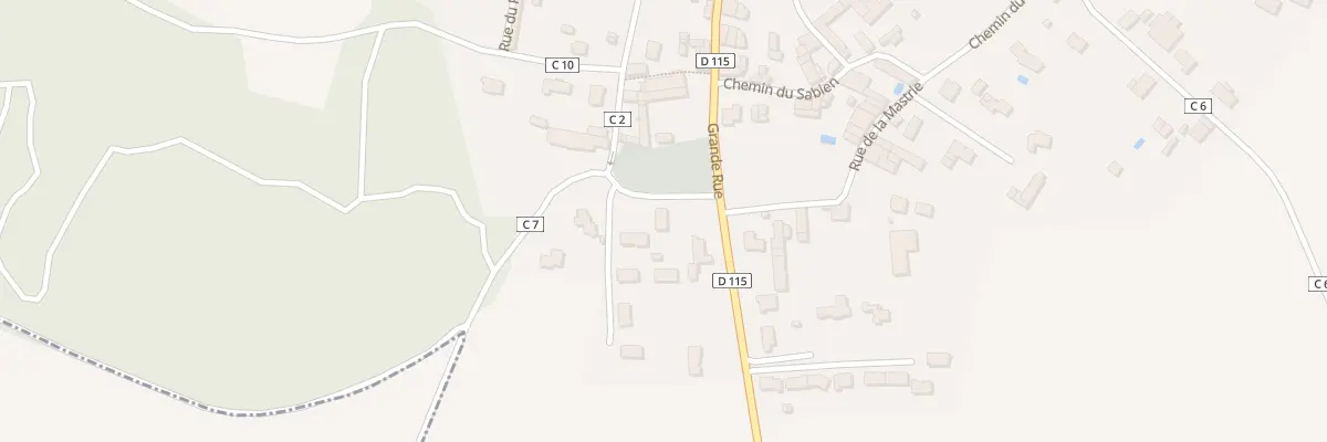 Plan du 3 Rue du Bois de la Mariée à La Rochénard
