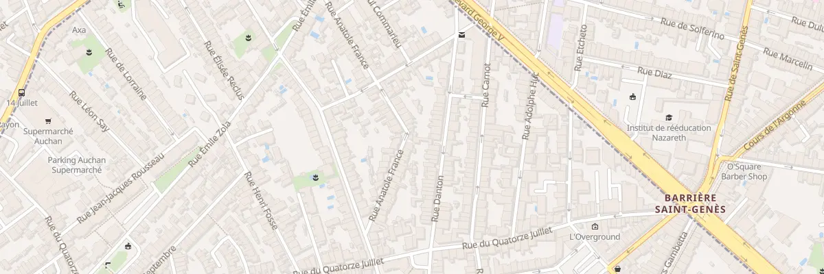 Plan du 54 Rue Anatole France à Talence