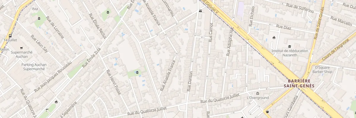 Plan du 56 Rue Anatole France à Talence
