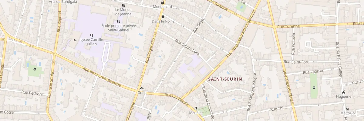 Plan du 30 Rue Goya à Bordeaux