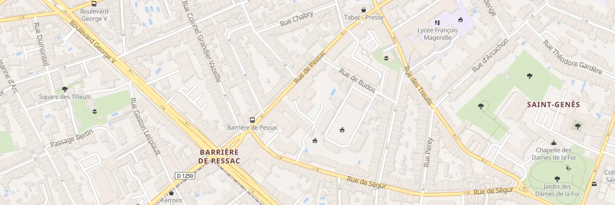 Plan du 202 Rue de Pessac à Bordeaux