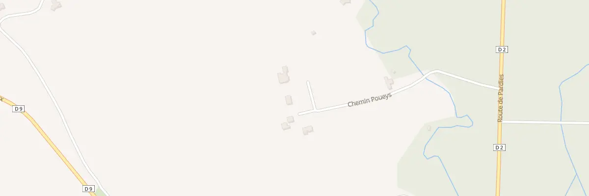 Plan du 38 Che Poueys à Monein