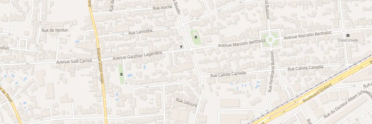 Plan du 58 Rue Baudin au Bouscat