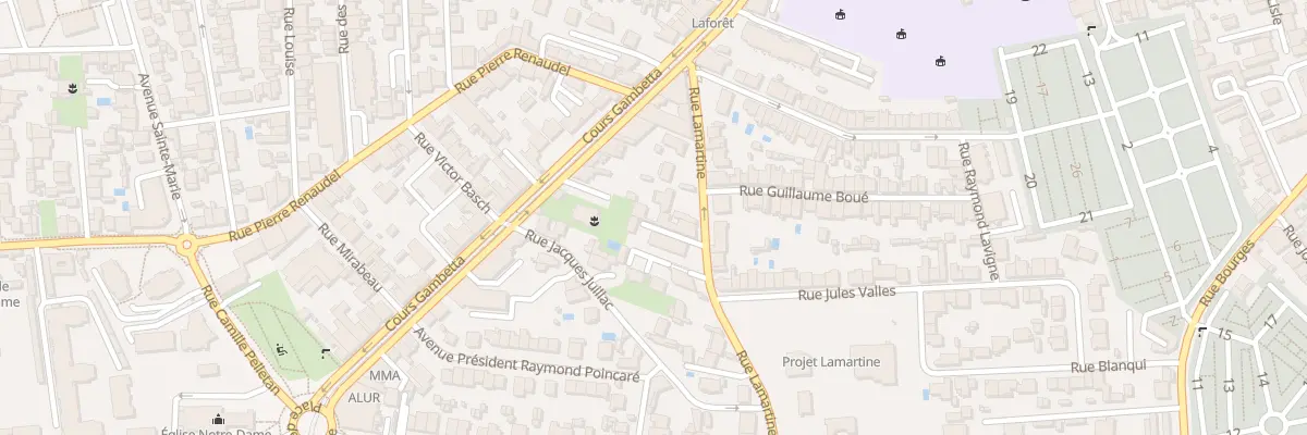 Plan du 25A Rue Lamartine à Talence