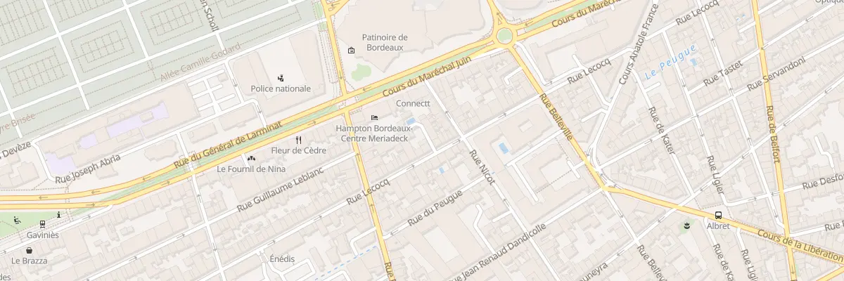 Plan du 101 Rue Lecocq à Bordeaux