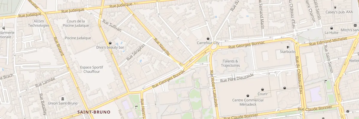 Plan du 129 Rue Georges Bonnac à Bordeaux