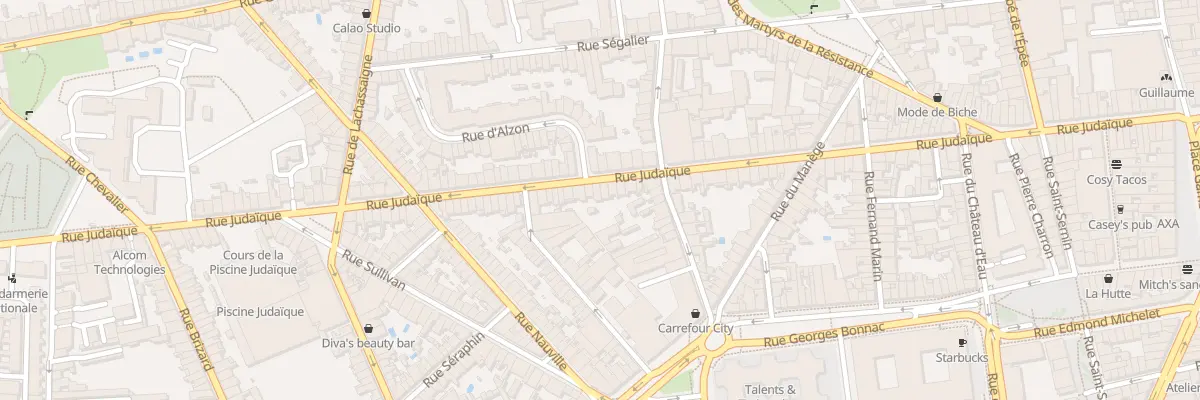 Plan du 112 Rue Judaïque à Bordeaux