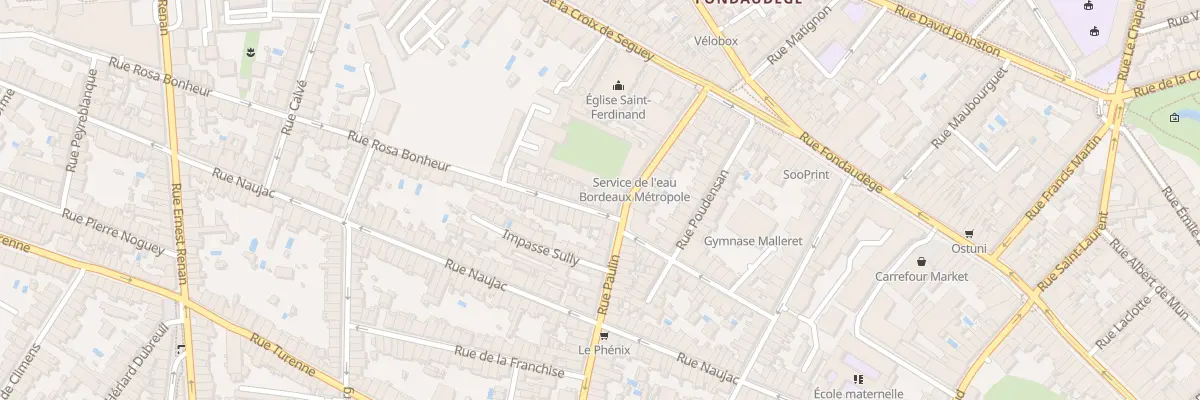 Plan du 3 Rue Rosa Bonheur à Bordeaux