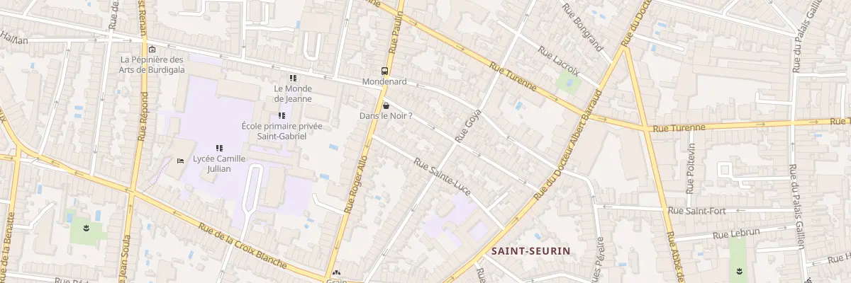 Plan du 32 Rue Mondenard à Bordeaux