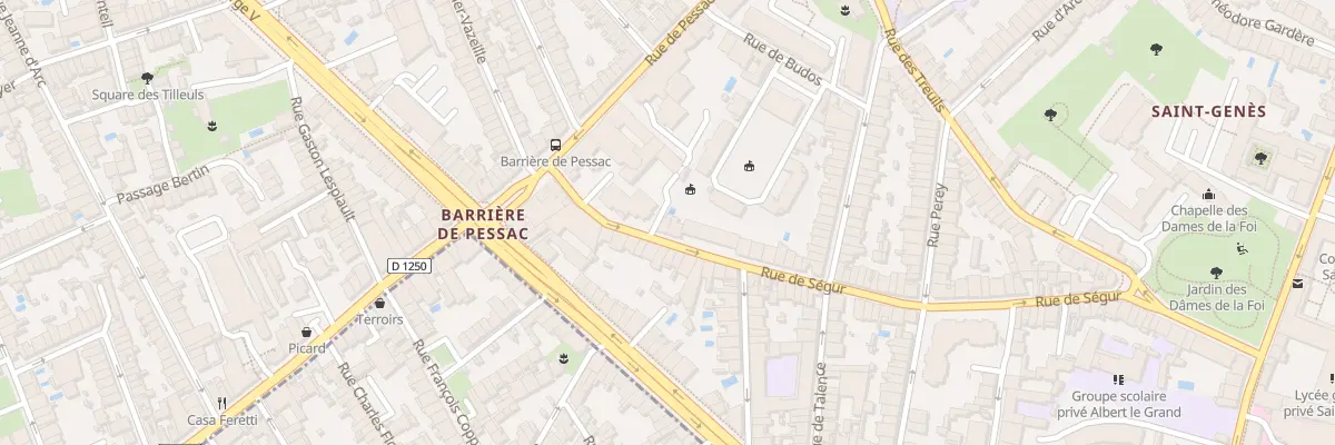 Plan du 18 Rue de Ségur à Bordeaux