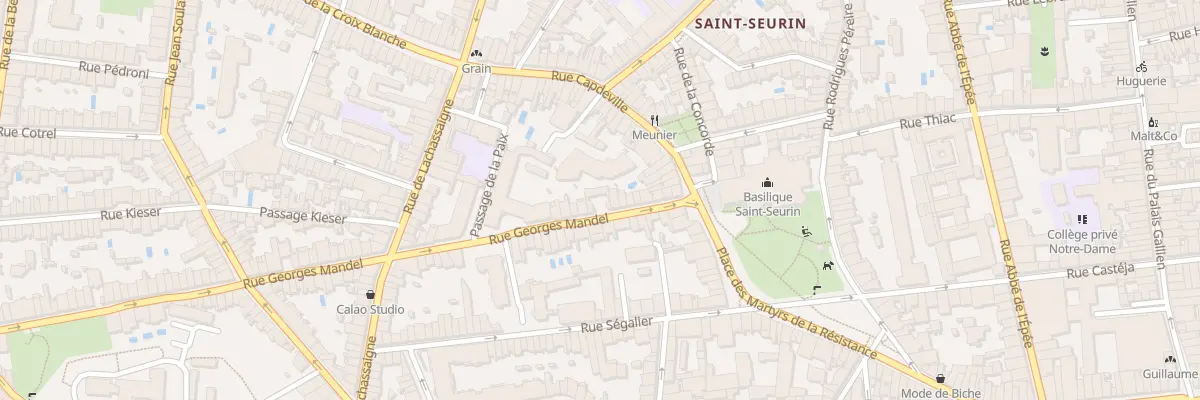 Plan du 17 Rue Georges Mandel à Bordeaux