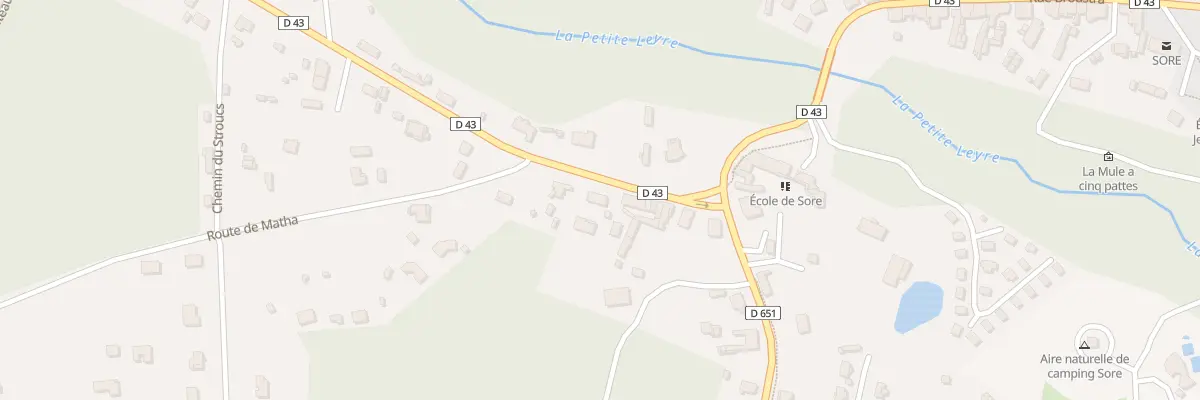 Plan du 85 Av Gen de Gaulle à Sore