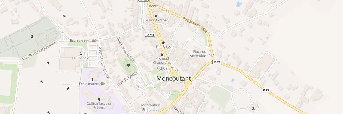 Plan du 26 Av Mal de Lattre de Tassigny à Moncoutant-sur-Sèvre