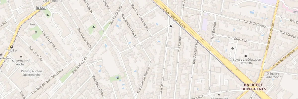 Plan du 40 Rue Anatole France à Talence