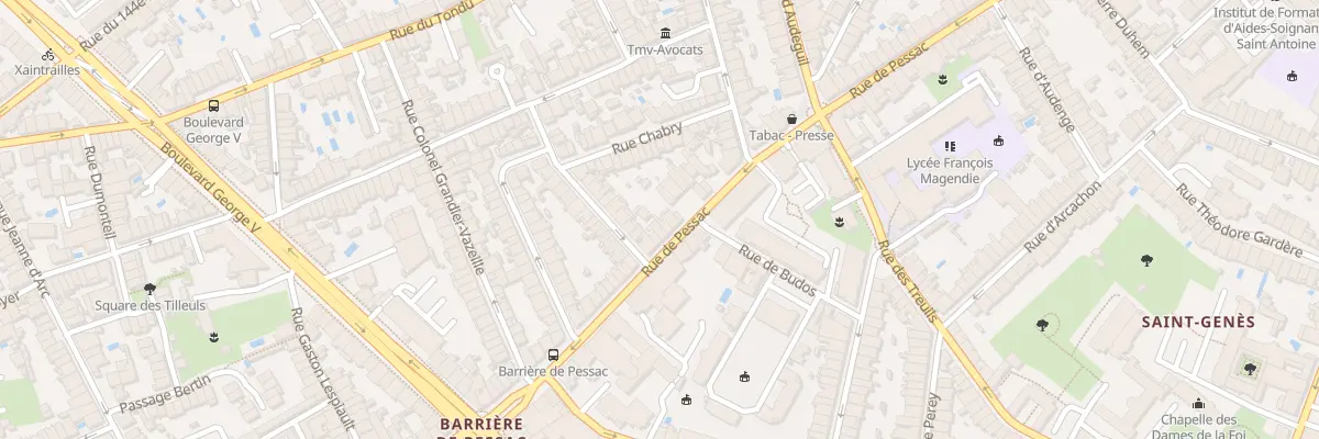 Plan du 213 Rue de Pessac à Bordeaux