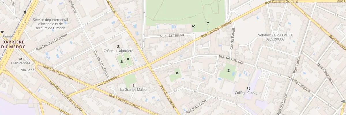 Plan du 254 Rue Camille Godard à Bordeaux