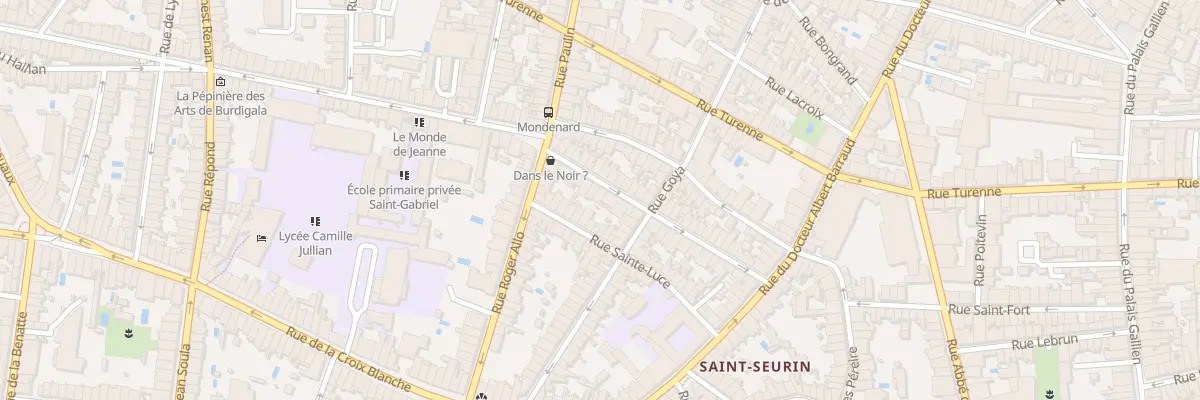 Plan du 34 Rue Mondenard à Bordeaux