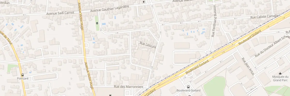 Plan du 8 Rue Lescure au Bouscat