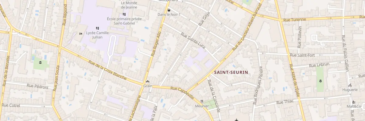 Plan du 22 Rue Goya à Bordeaux